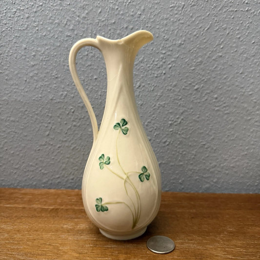 Vintage Belleek Ireland Vase Pitcher – Collectible Porcelain
